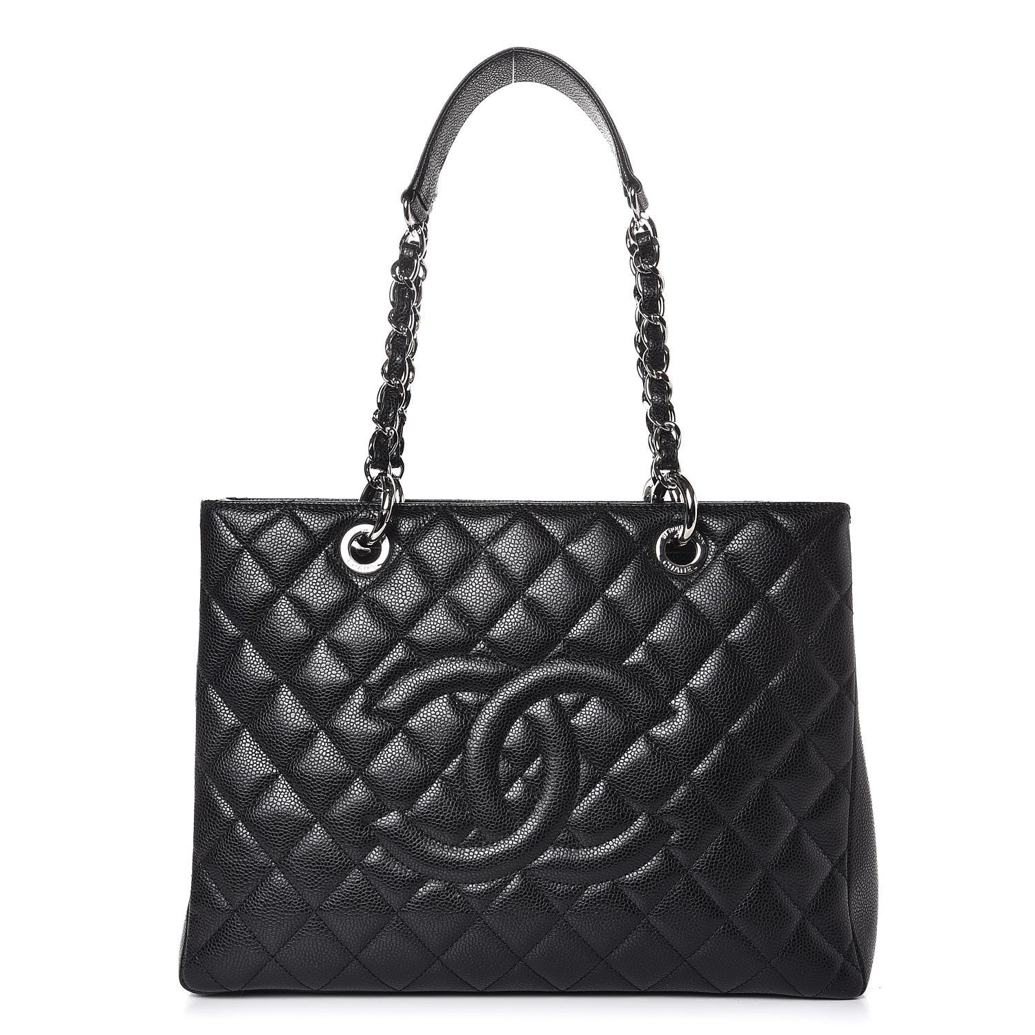 Chanel Caviar Quilted Grand Shopping Tote GST Black 1 of 7