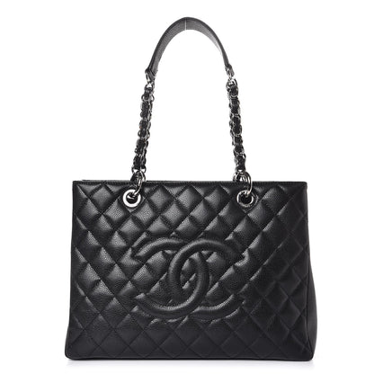 Chanel Caviar Quilted Grand Shopping Tote GST Black 1 of 7