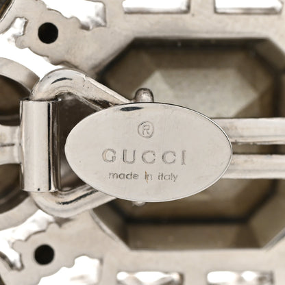 Gucci Crystal Hair Clip Silver 4 of 5