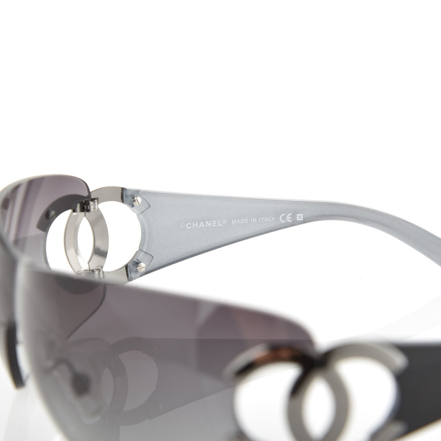 Frameless CC Logo Sunglasses 4125 Black