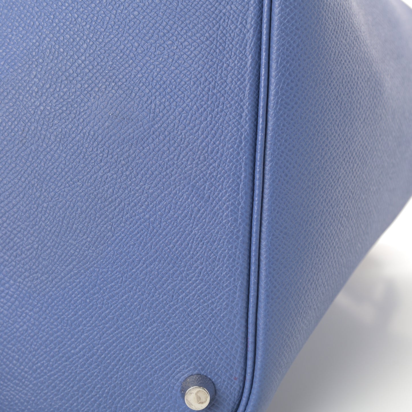Epsom Tressage De Cuir Picotin Lock 18 PM Bleu Brighton Capucine Bleu Saphir