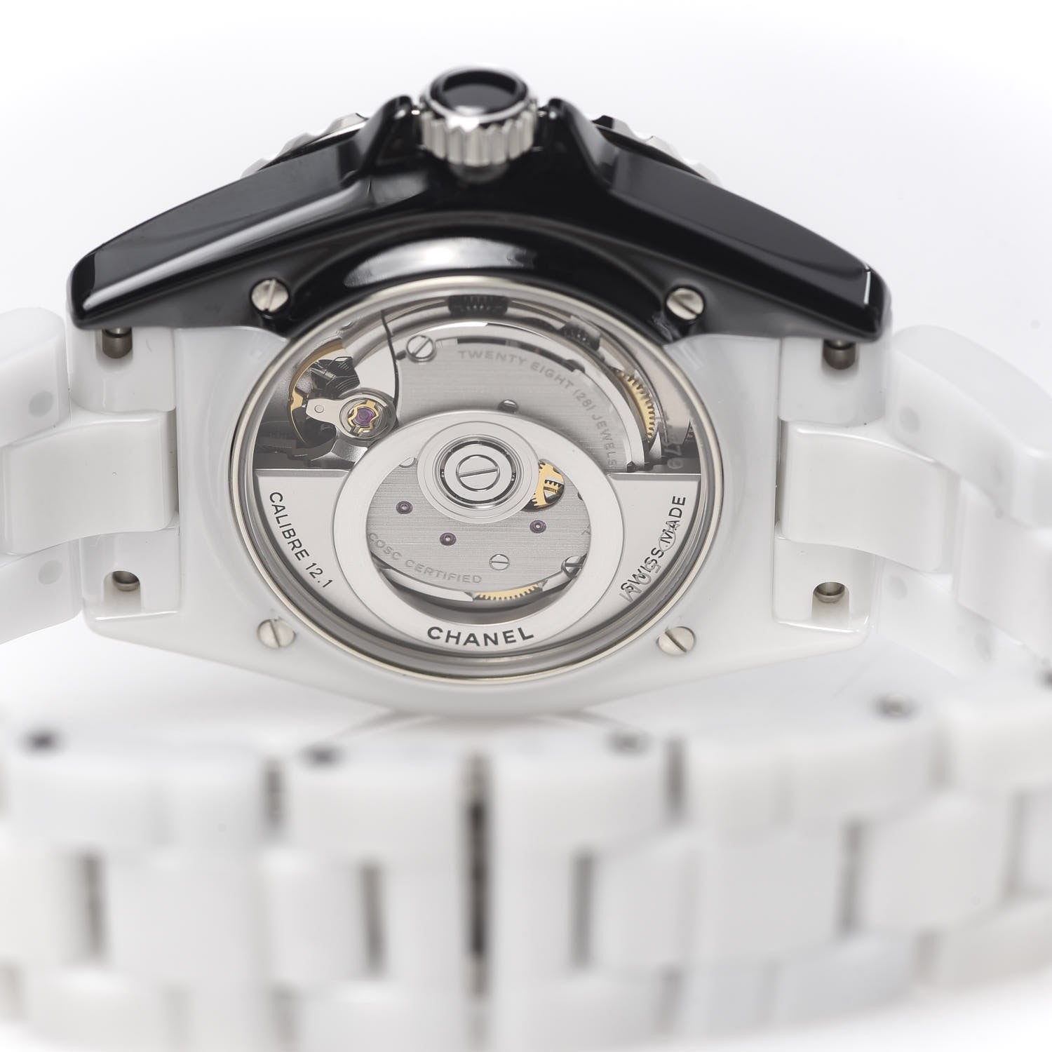 Chanel Stainless Steel Ceramic 38mm J12 Paradoxe Automatic Watch White 5 of 7