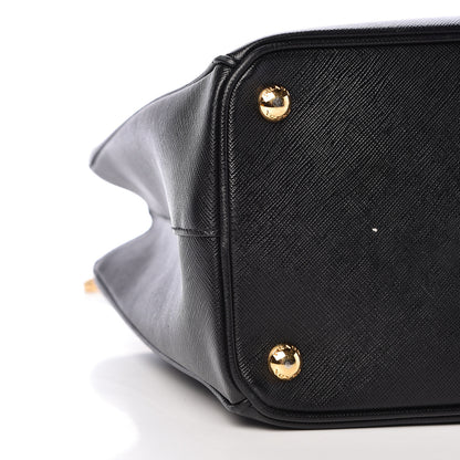 Prada Saffiano Lux Small Tote Nero Black 9 of 10