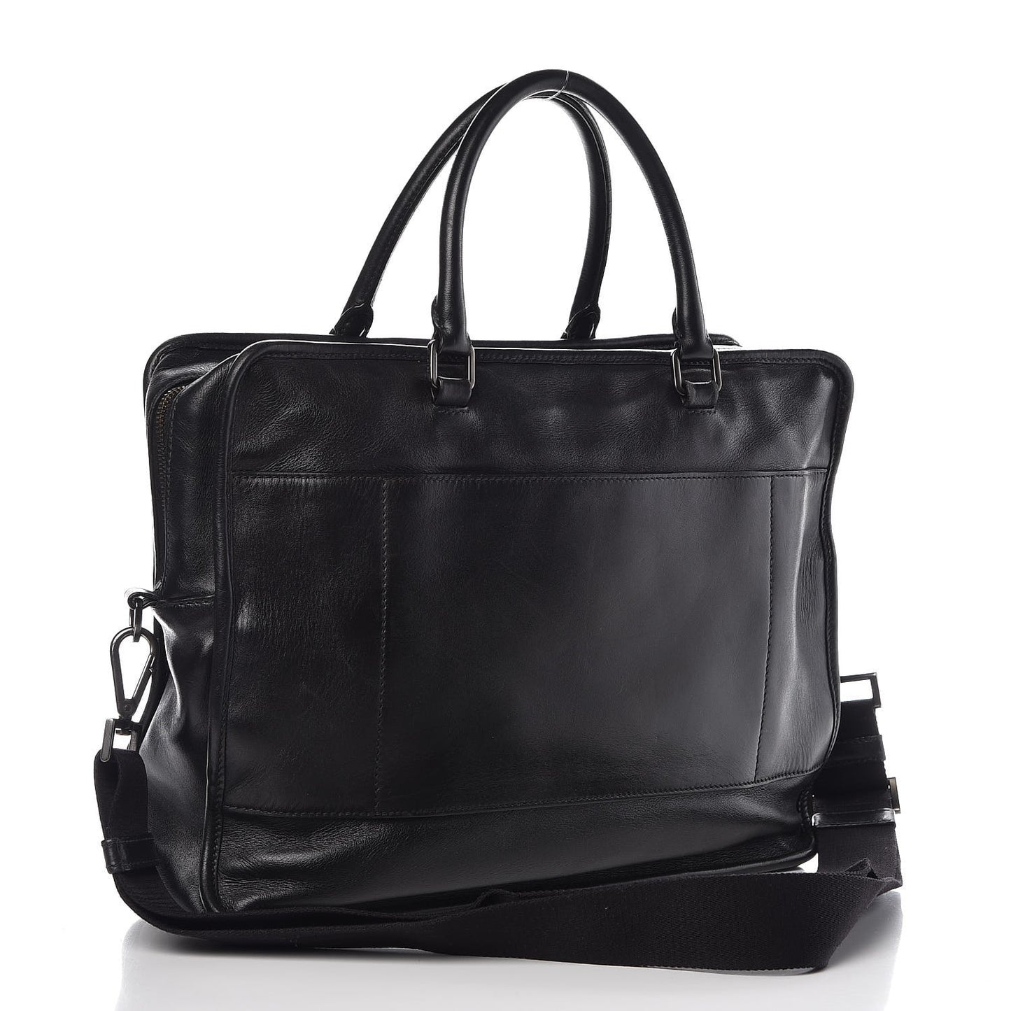 Nappa Briefcase Black