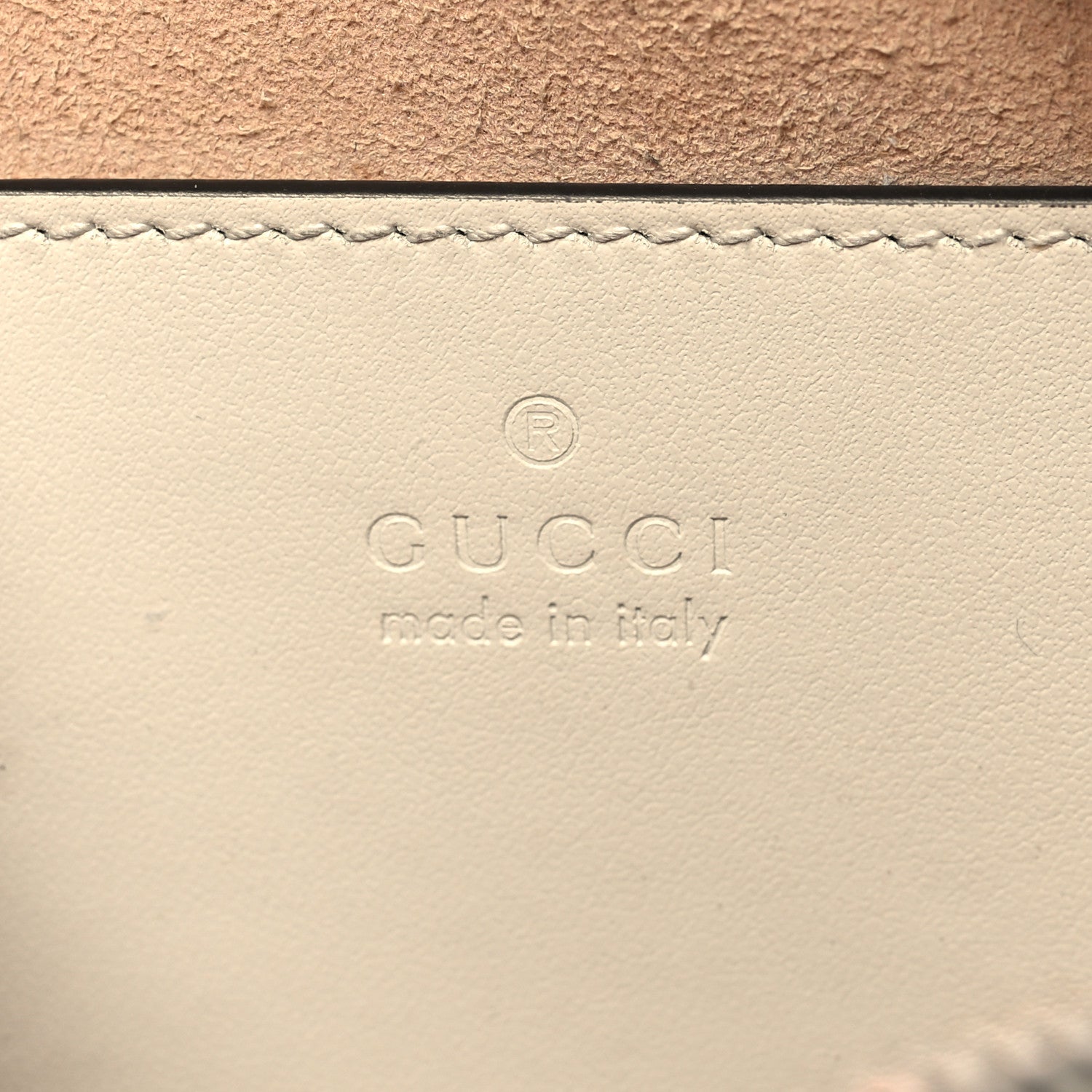 Gucci Calfskin Matelasse Small GG Marmont Chain Shoulder Bag White 6 of 14