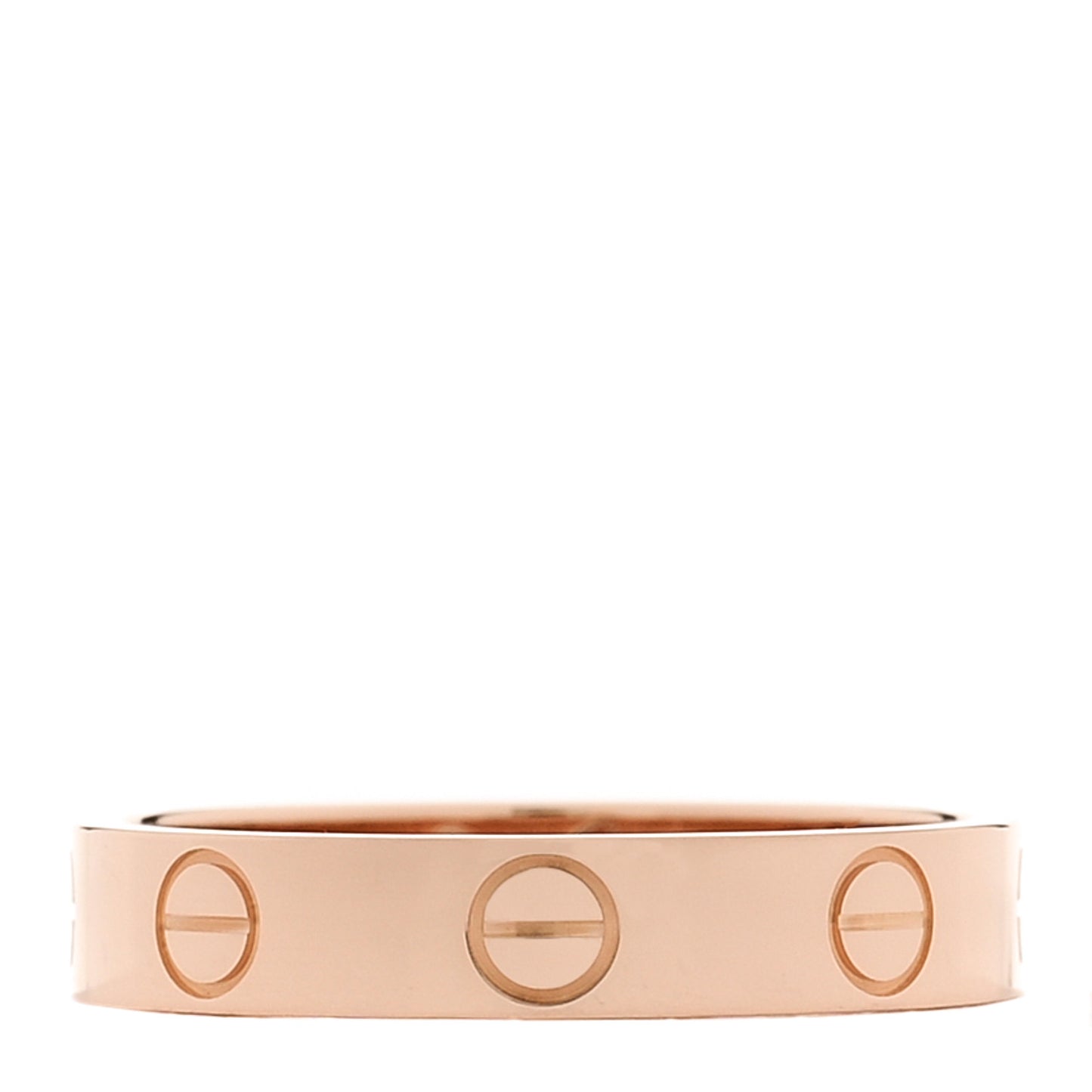 18K Pink Gold 3.5mm LOVE Wedding Band Ring 51 5.75