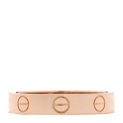 Cartier 18K Pink Gold 3.5mm LOVE Wedding Band Ring 51 5.75 1 of 4