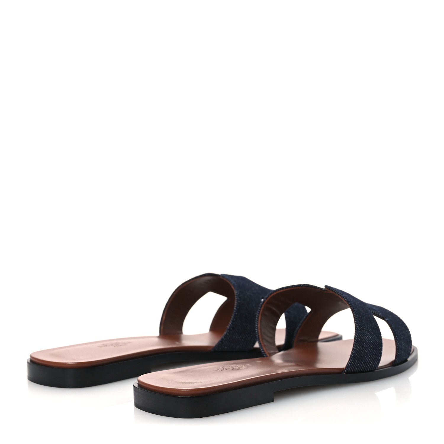 Hermes Denim Oran Sandals 39 Bleu Brut 5 of 11