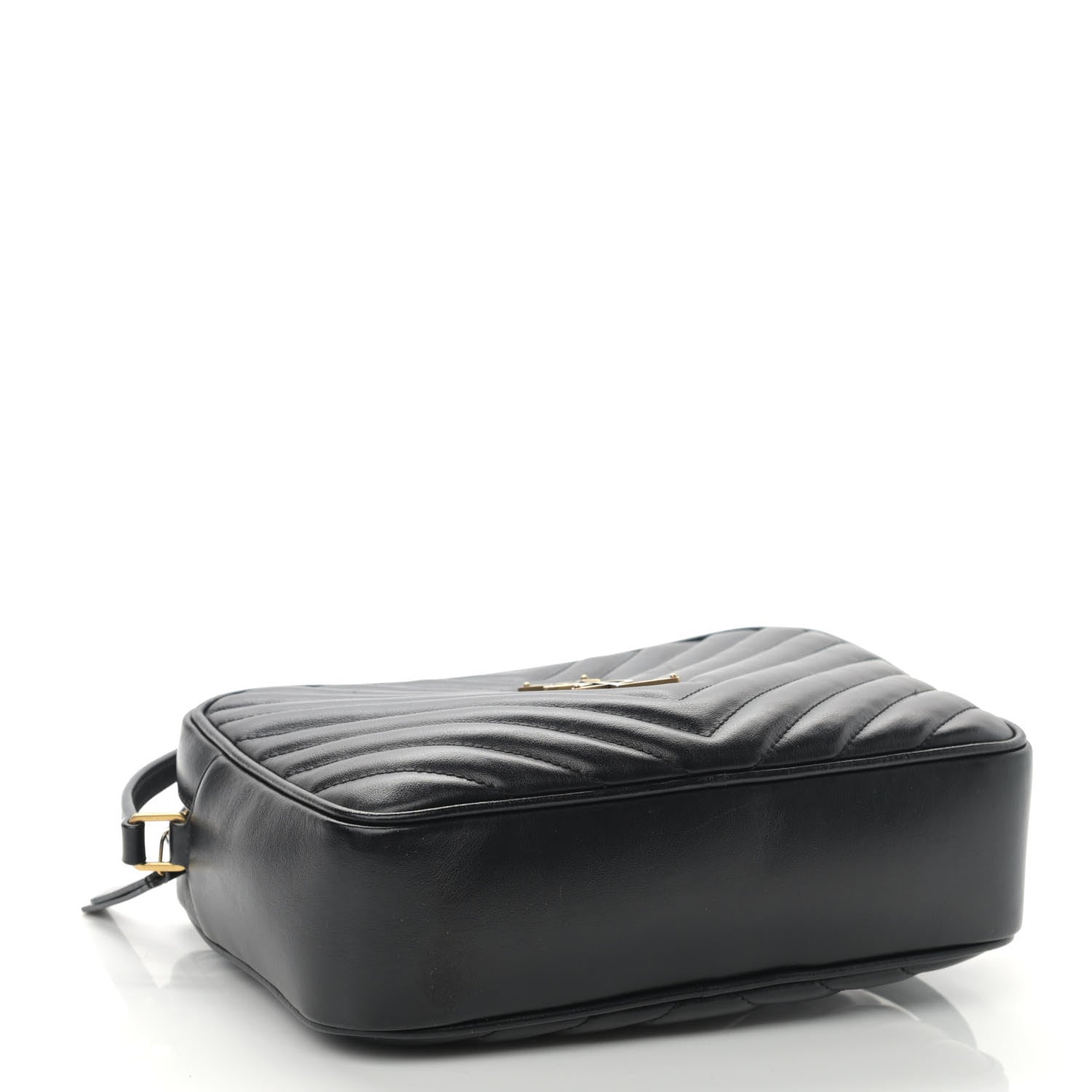 Saint Laurent Calfskin Matelasse Monogram Lou Camera Bag Black 4 of 10