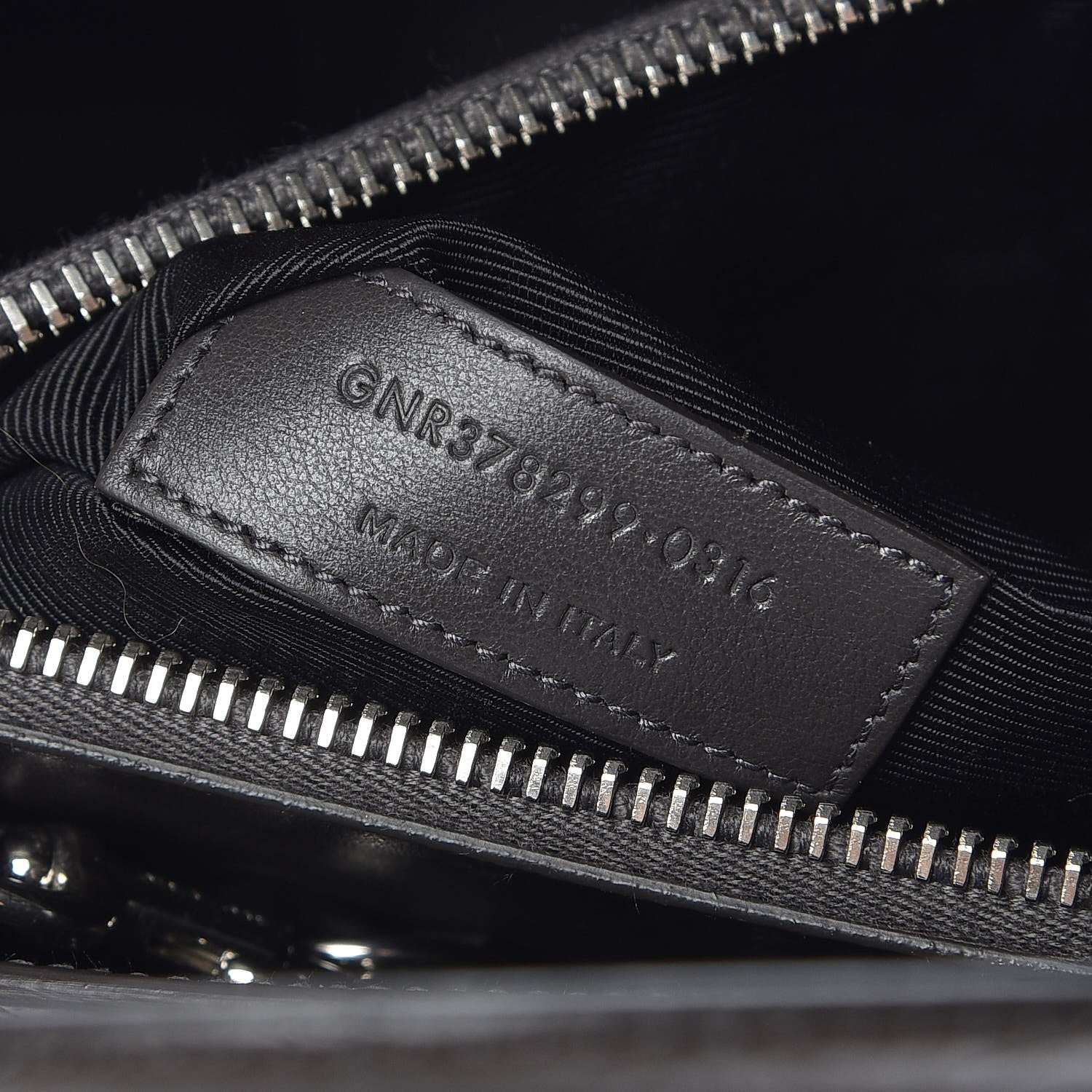 Saint Laurent Calfskin Crocodile Embossed Small Sac De Jour Coal 10 of 10