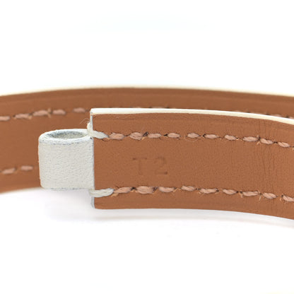 Hermes Swift Rivale Double Tour Bracelet T2 White 5 of 8