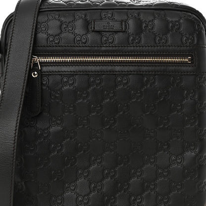 Gucci Guccissima Flat Messenger Bag Dark Brown 8 of 11