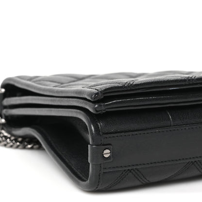 Saint Laurent Lambskin Quilted Mini Becky Chain Bag Black 9 of 10
