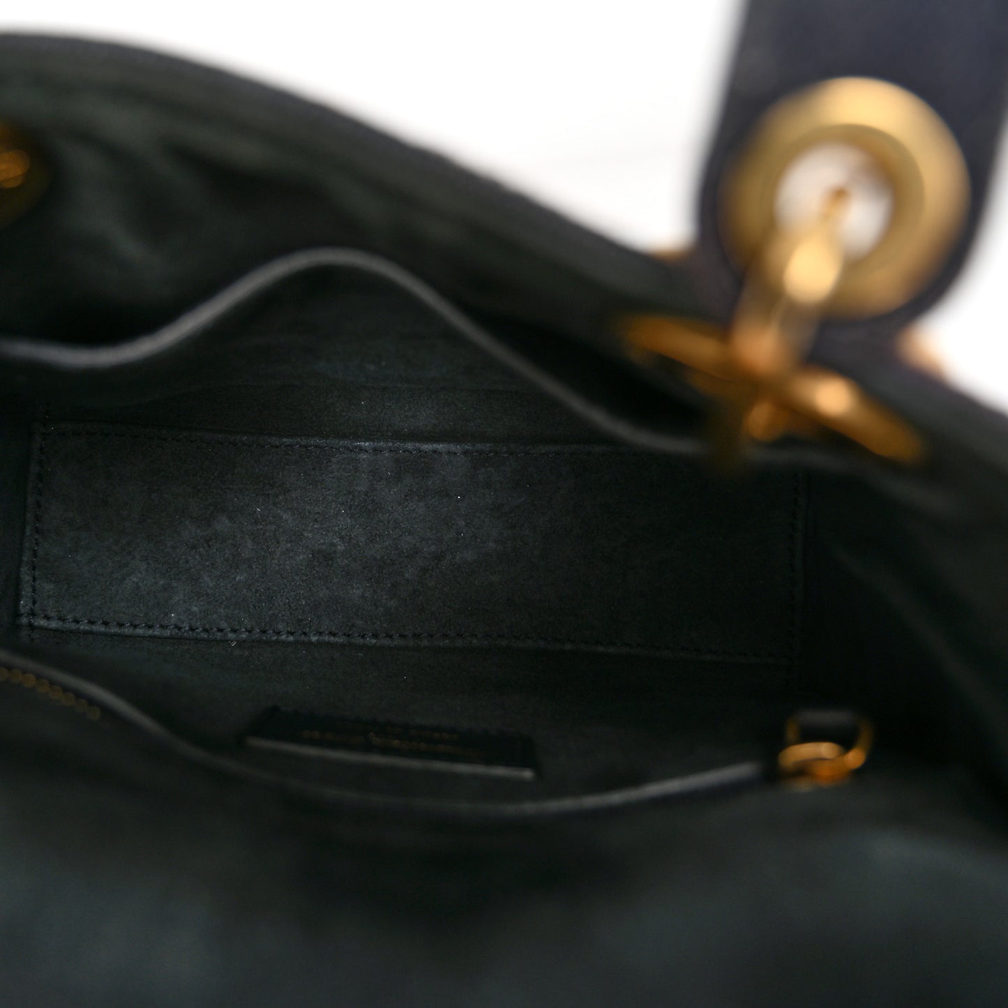 Denim Embroidered Beaded Mini Lady Dior Blue Multicolor