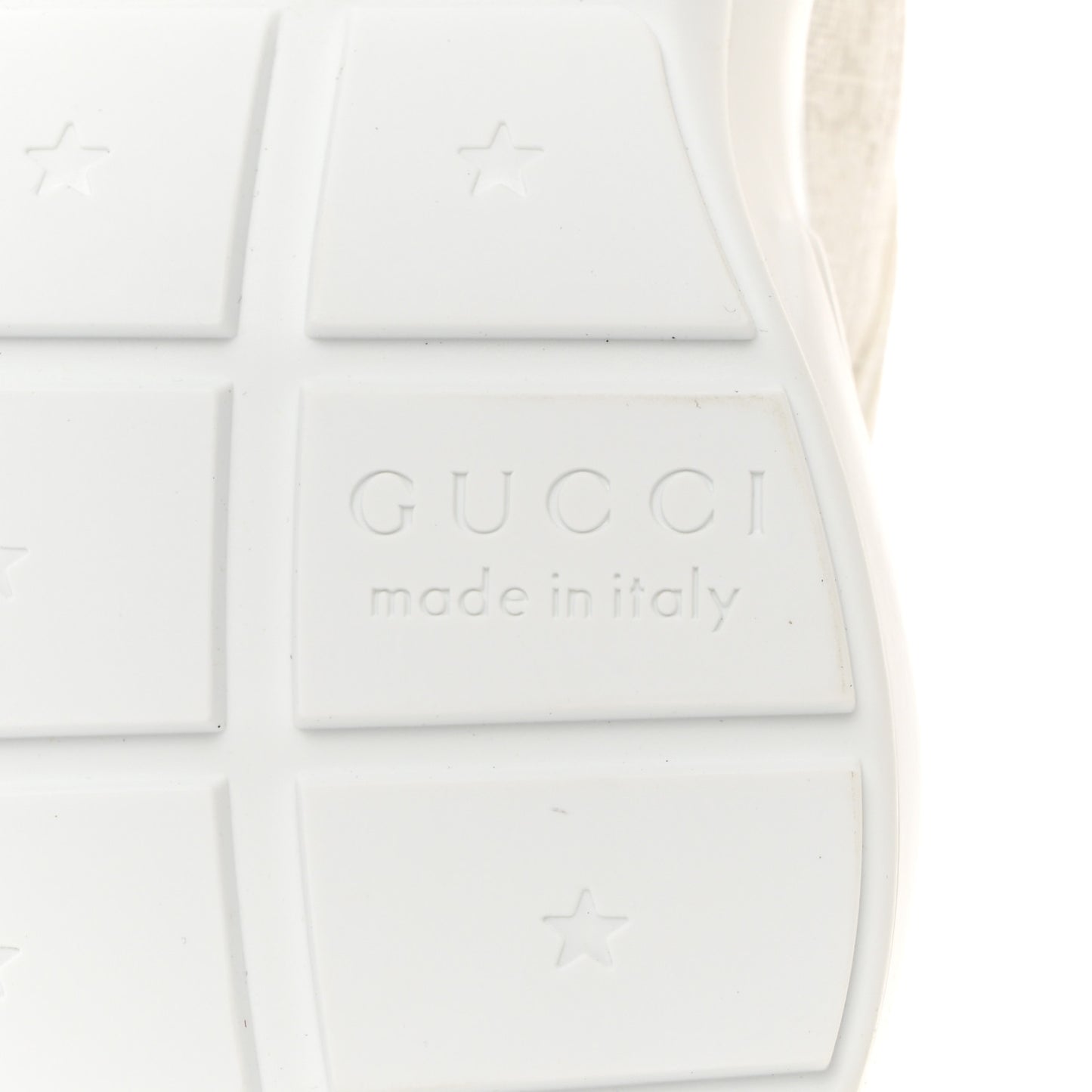 GG Supreme Monogram Womens Rhyton Sneakers 36.5 White