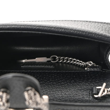 Gucci Jacquard Black Denim GG Monogram Super Mini Dionysus Shoulder Bag Black Ivory 5 of 9