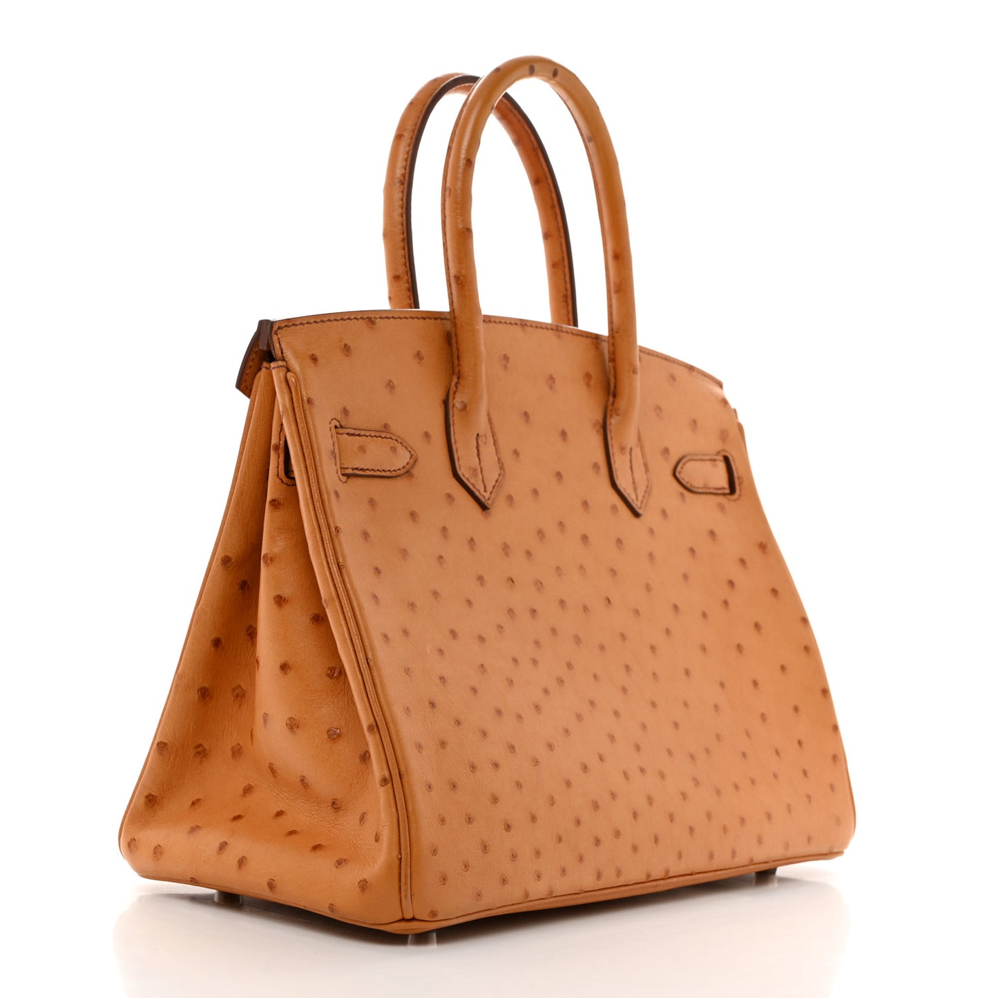Ostrich Birkin 30 Cognac