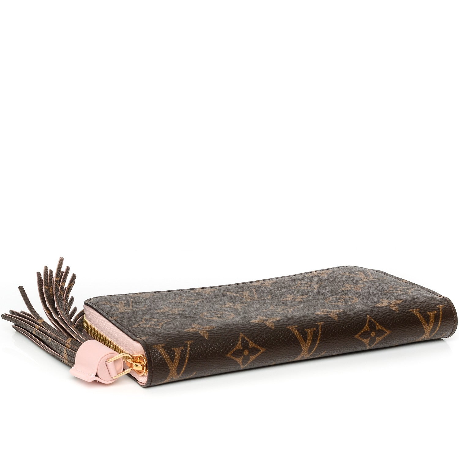 Louis Vuitton Monogram Pompon Zippy Wallet Rose Ballerine 4 of 6