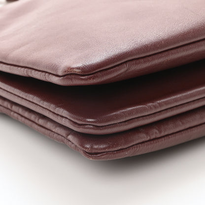 Celine Smooth Lambskin Small Trio Crossbody Bag Burgundy 8 of 9