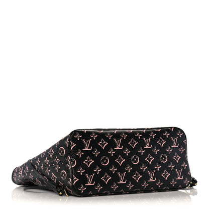 Louis Vuitton Monogram Fall For You Neverfull MM Black 4 of 9