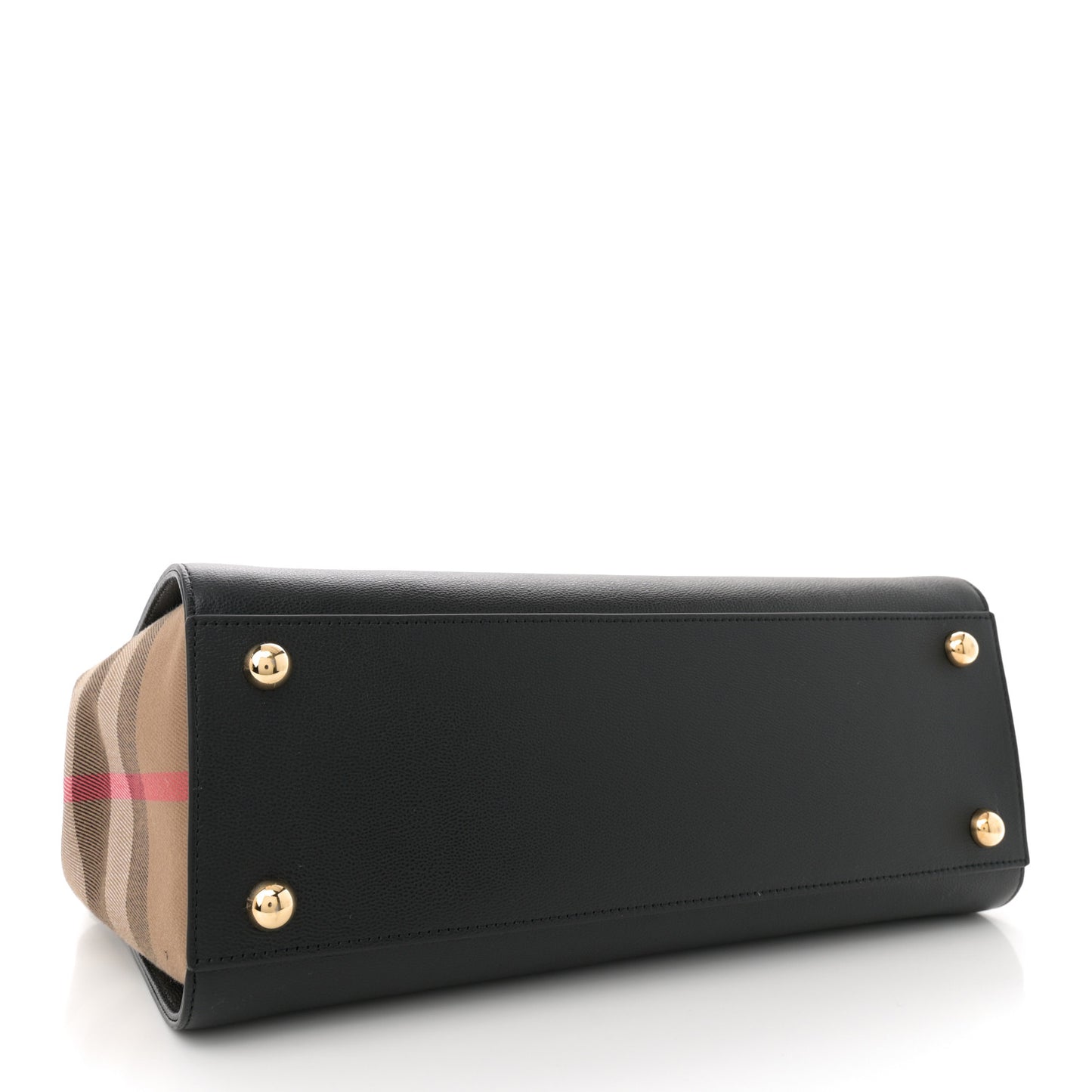 Calfskin Mega Check Small Banwell Tote Black