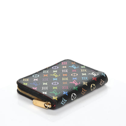 Louis Vuitton Monogram Multicolor Zippy Coin Purse Black Grenade 4 of 6