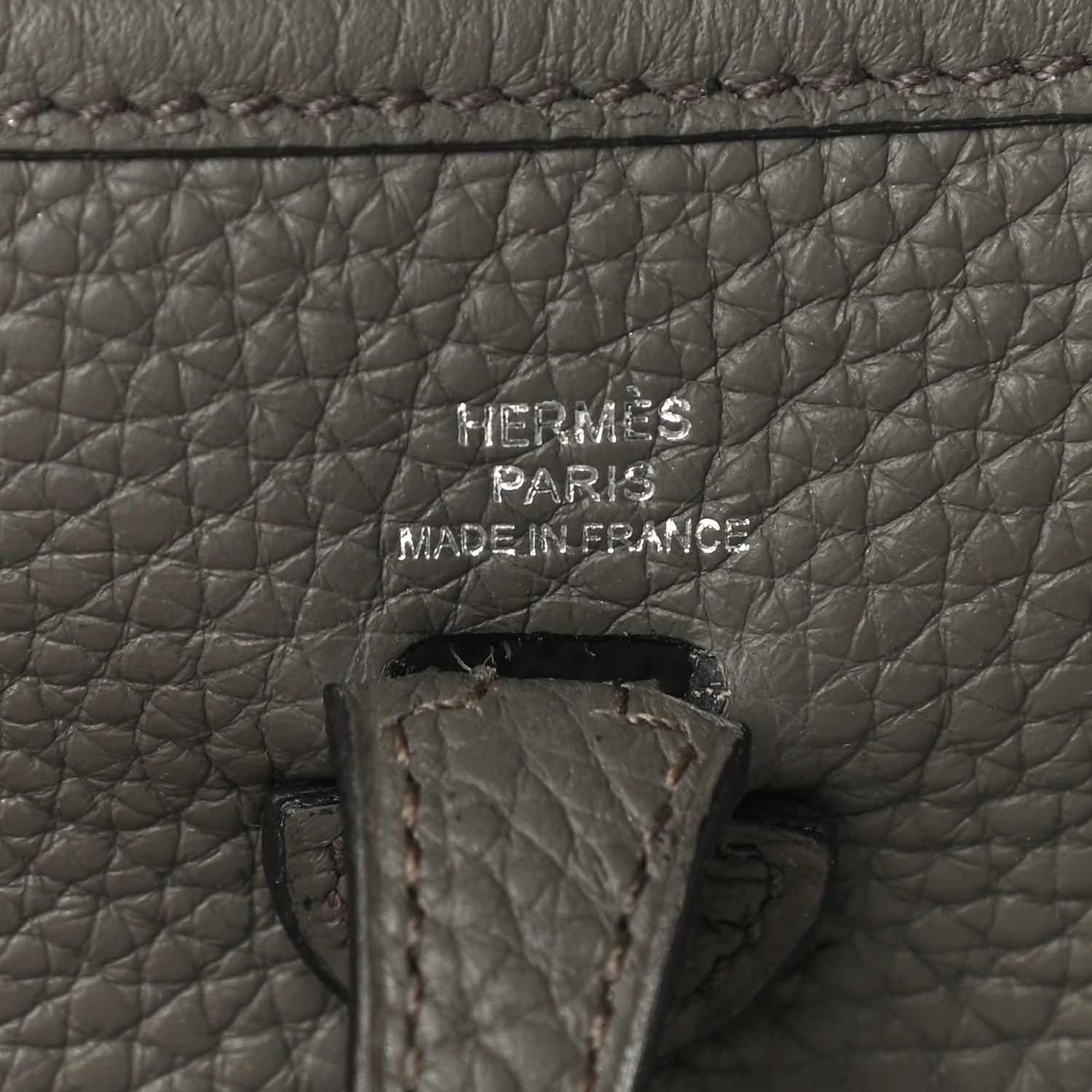 Hermes Taurillon Clemence Evelyne TPM Etain 6 of 10