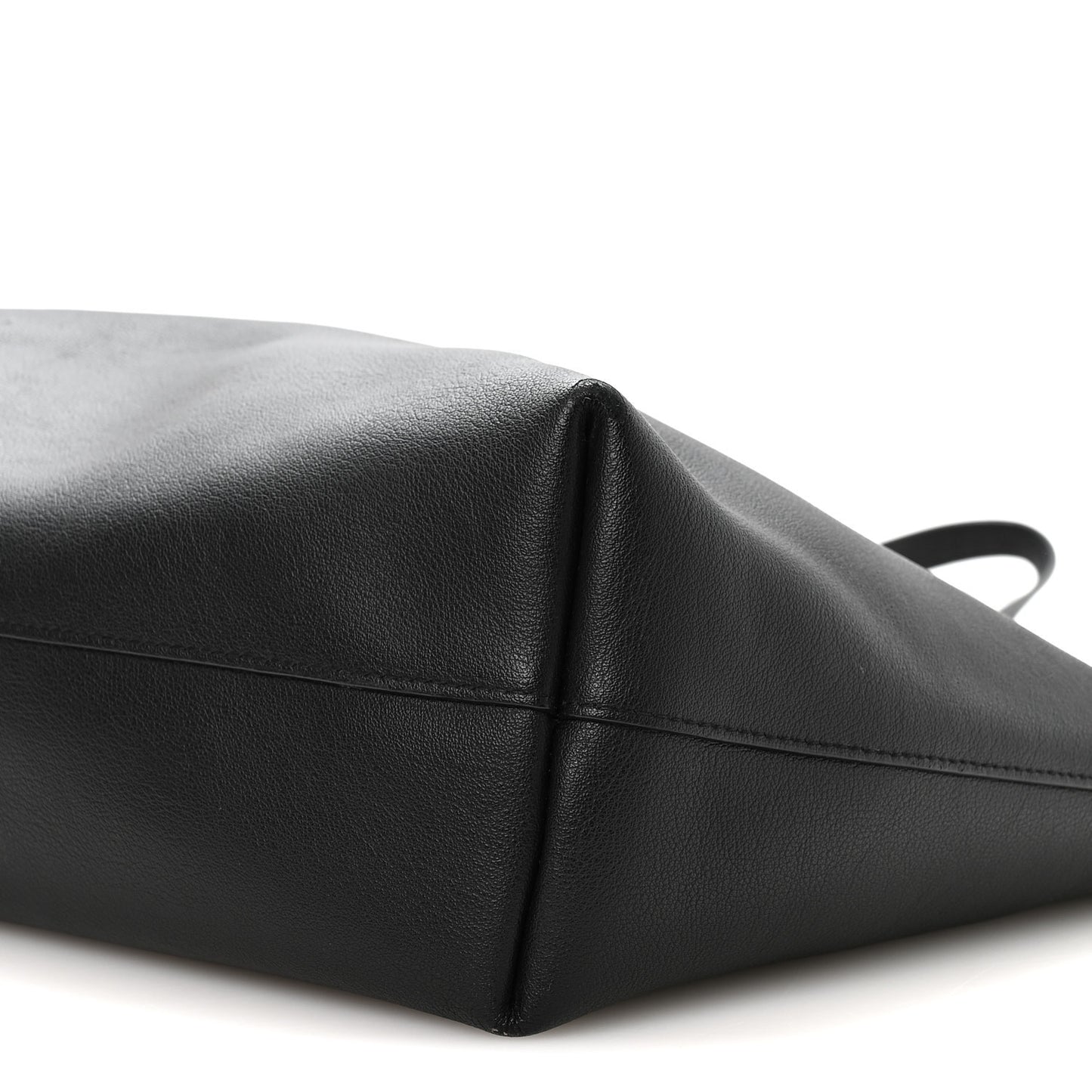 Calfskin Large Shopping Tote Black