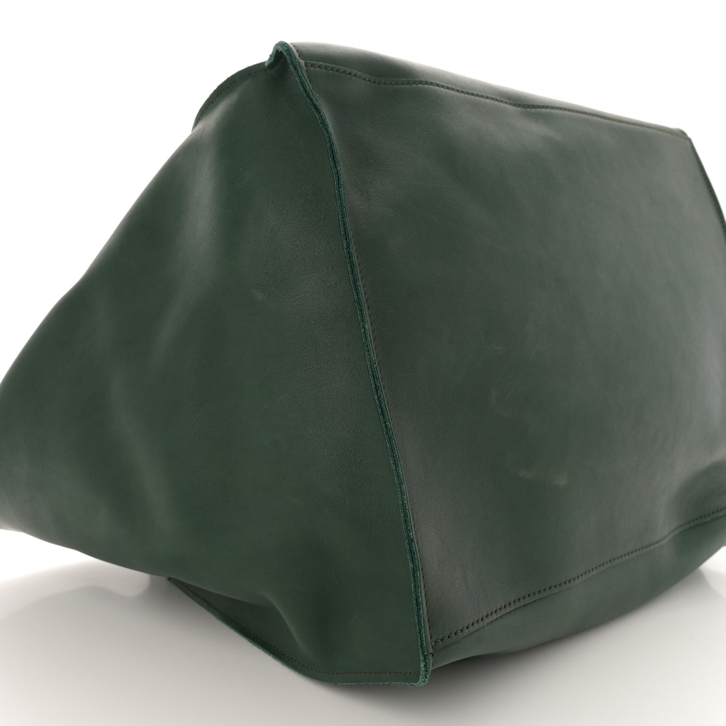 Smooth Calfskin Medium Big Bag Dark Green