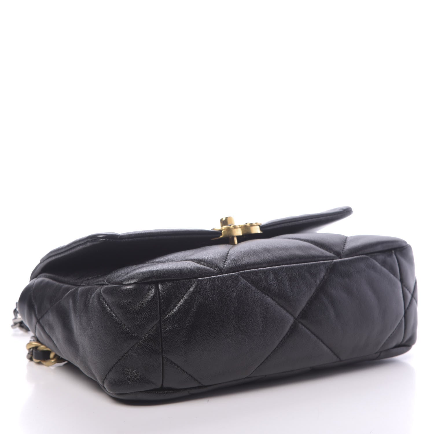 Chanel Goatskin Quilted Medium 19 Flap Black 4 of 14