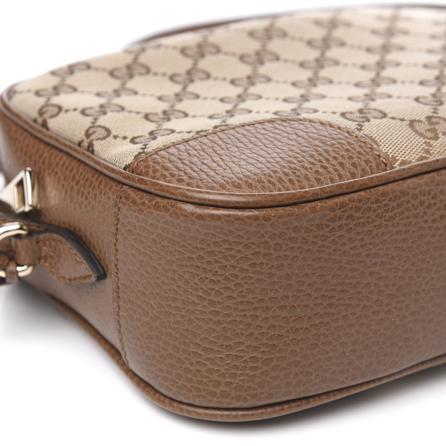 Gucci Monogram Mini Bree Messenger Bag Beige Tabacco 10 of 11