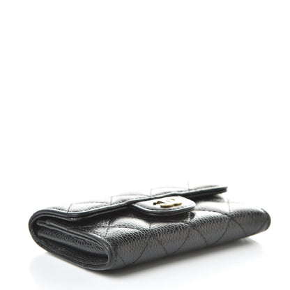 Chanel Caviar Quilted Flap Card Holder Wallet Black 4 of 11
