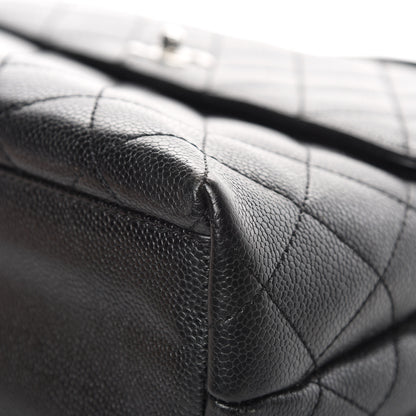 Chanel Caviar Quilted Jumbo Kelly Flap Black 10 of 12
