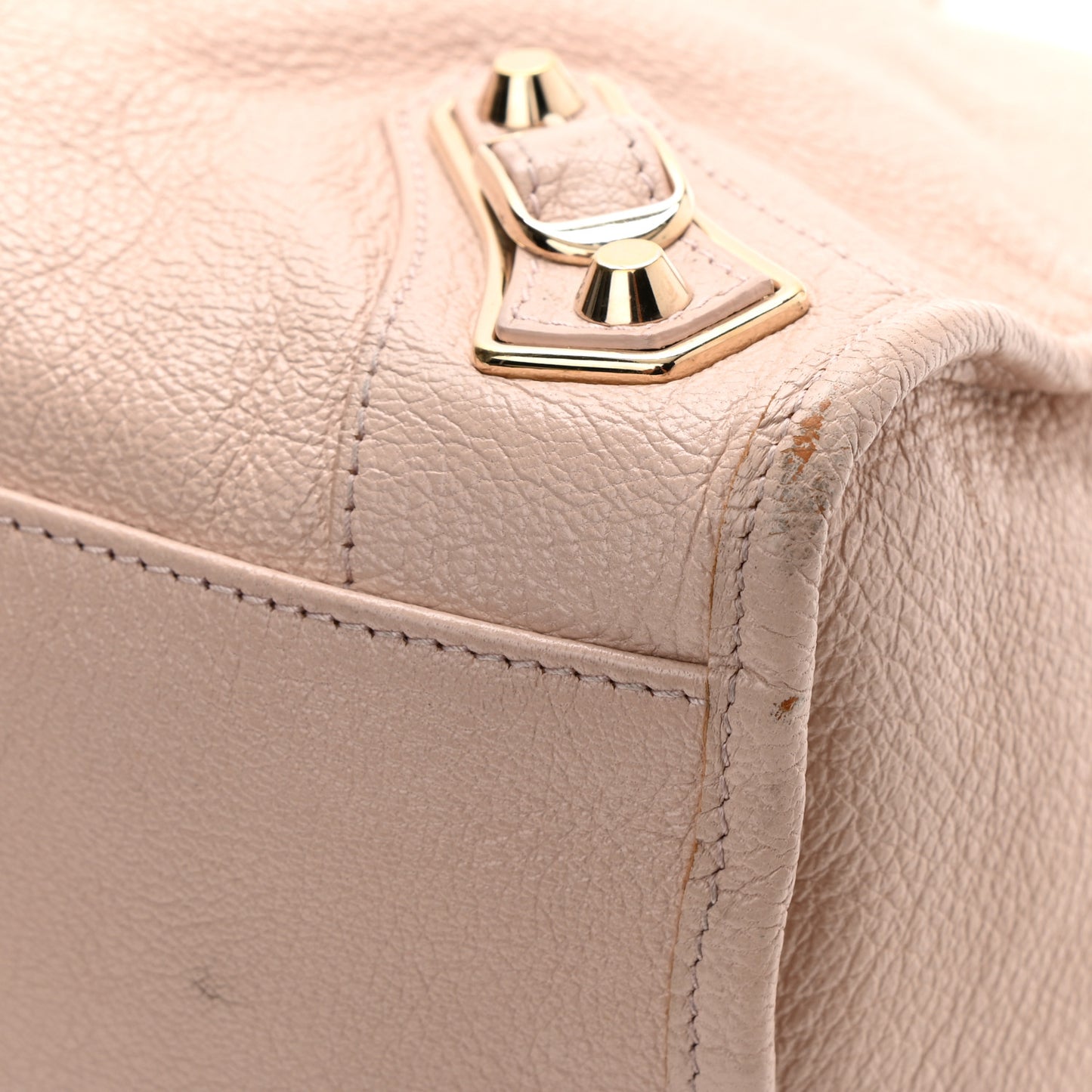 Chevre Gold Metallic Edge Hardware City Rose Aubepine Bois de Rose