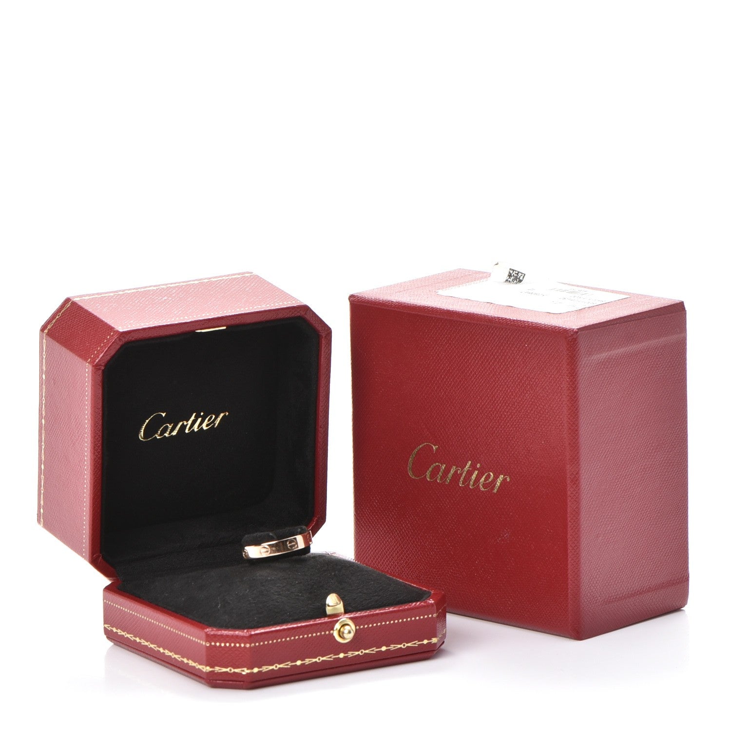 Cartier 18K Pink Gold 3.5mm LOVE Wedding Band Ring 56 7.5 5 of 5