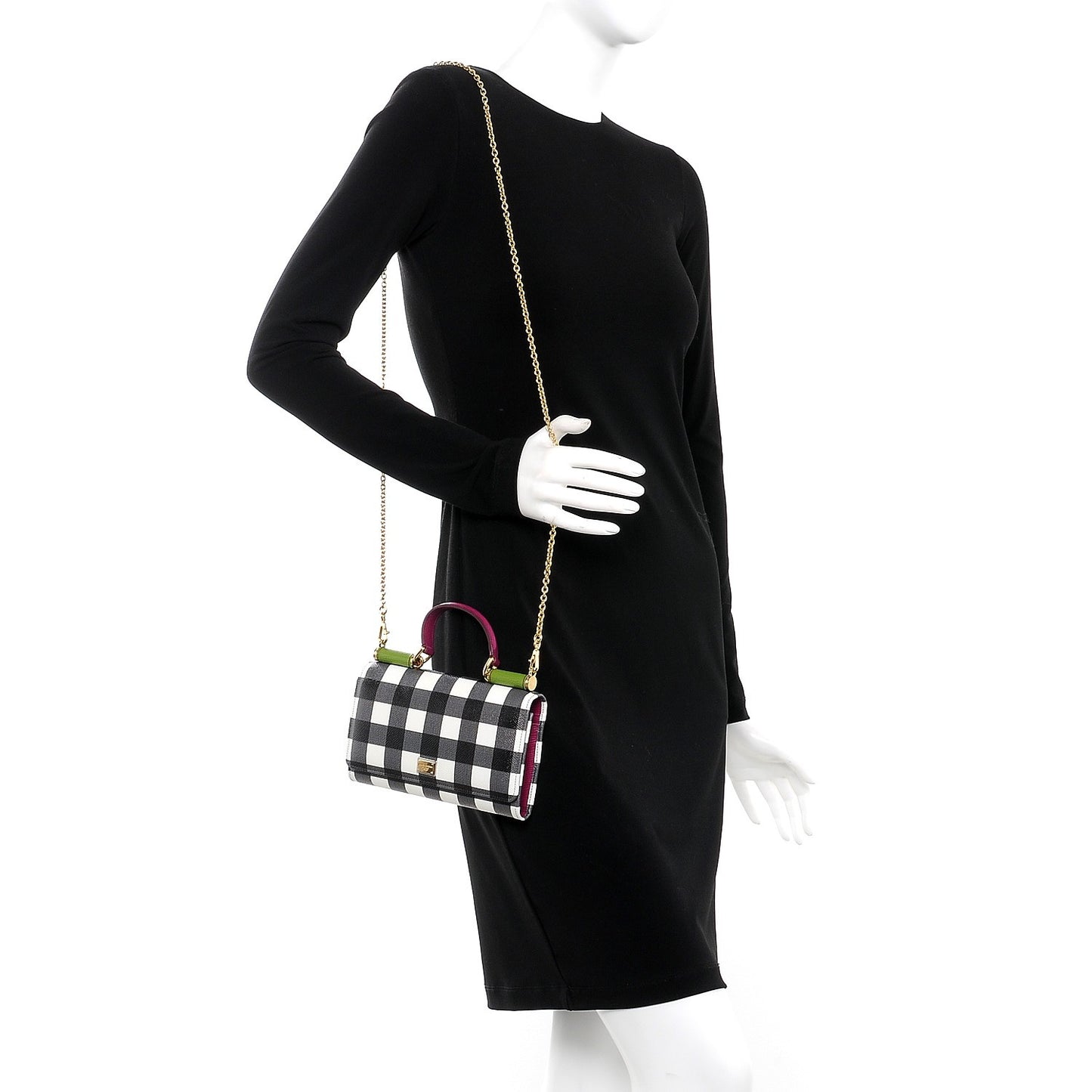 Dauphine Printed Wallet On Chain Multicolor