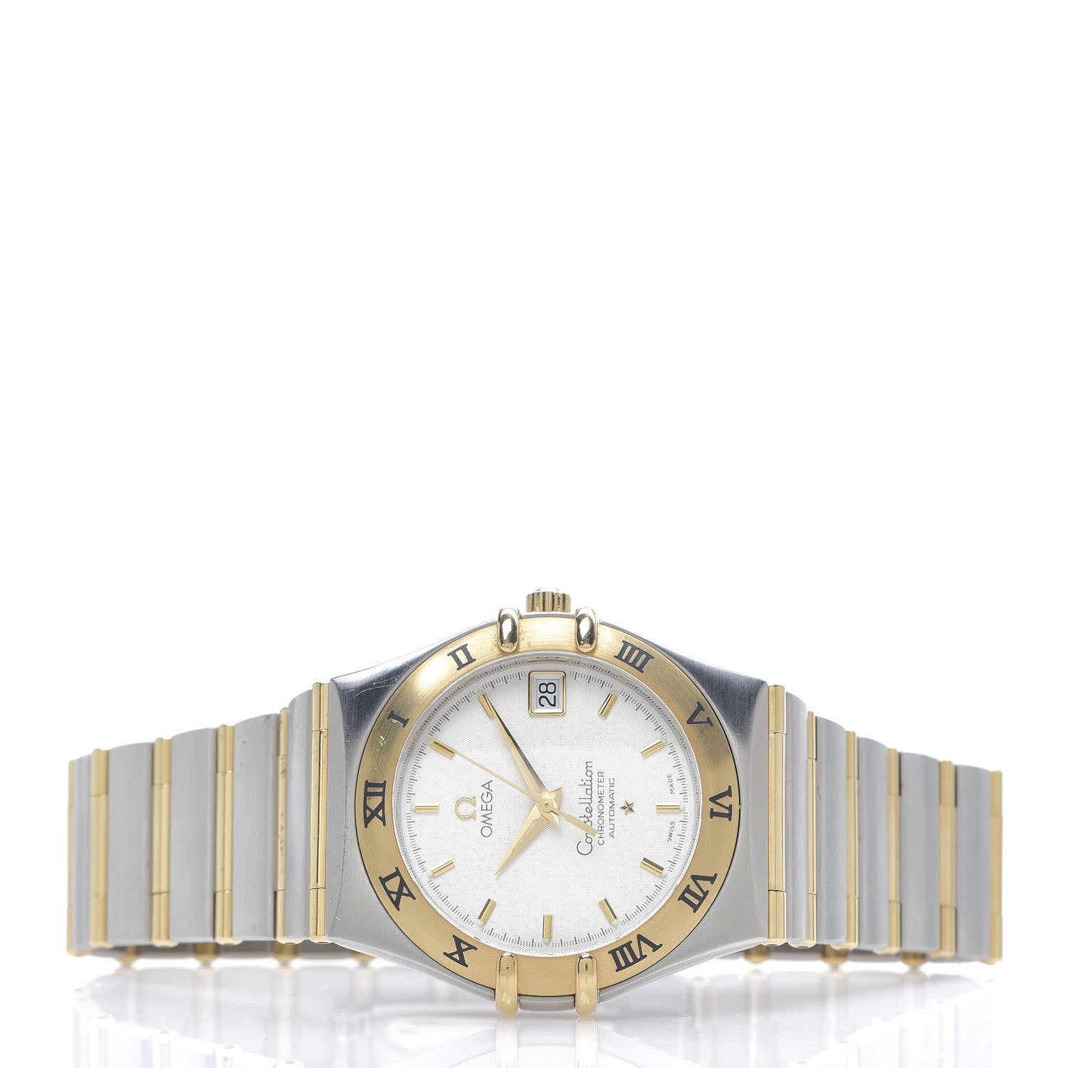 Omega Stainless Steel 18K Yellow Gold 35mm Constellation Automatic Watch White 1202.30 2 of 6