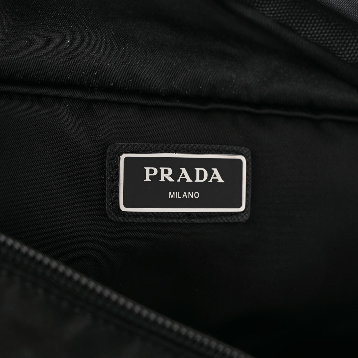 Tessuto Nylon Montagna Belt Bag Black