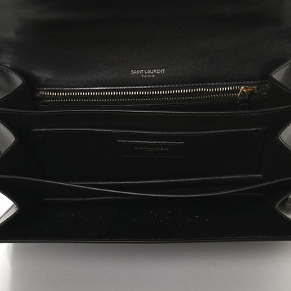 Saint Laurent Smooth Calfskin Medium Domino Shoulder Bag Black 5 of 11