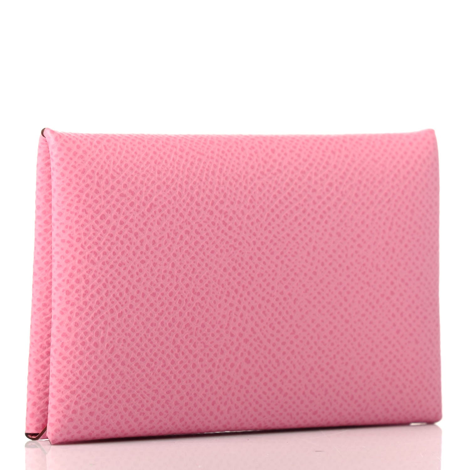 Hermes Epsom Calvi Card Case 5P Pink 2 of 4