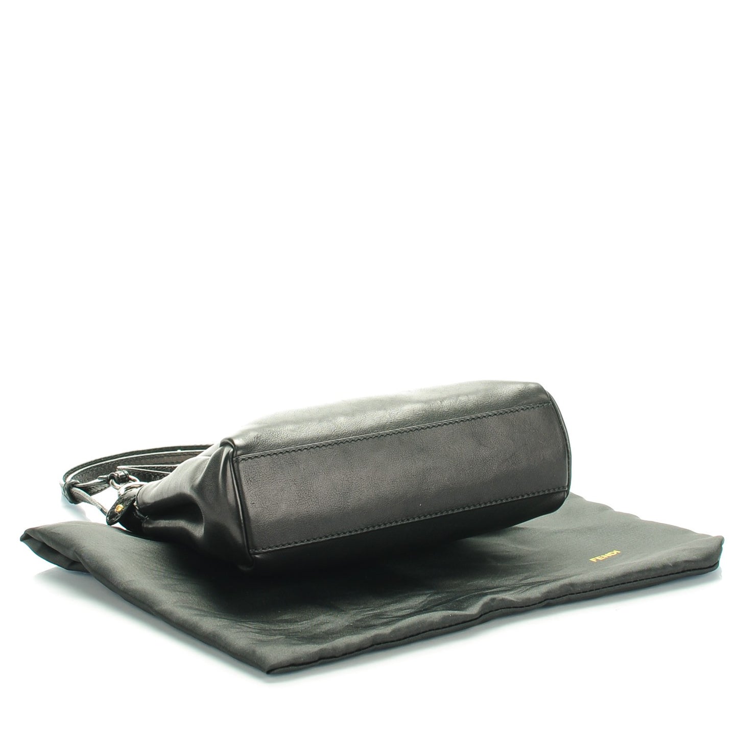 Vitello Saddle Mini Peekaboo Iconic Satchel Black