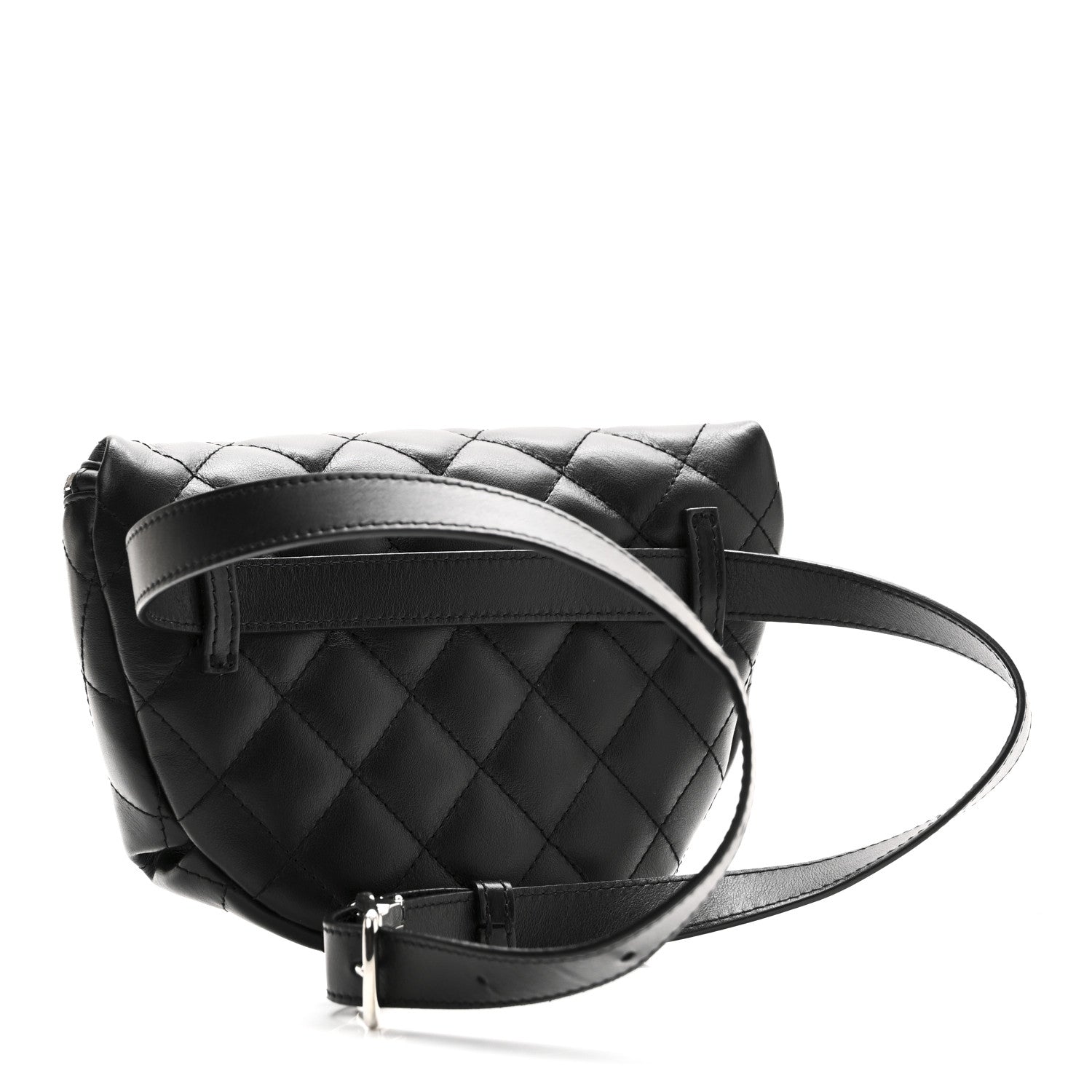 Chanel Calfskin Quilted Waist Belt Bag Black 3 of 10