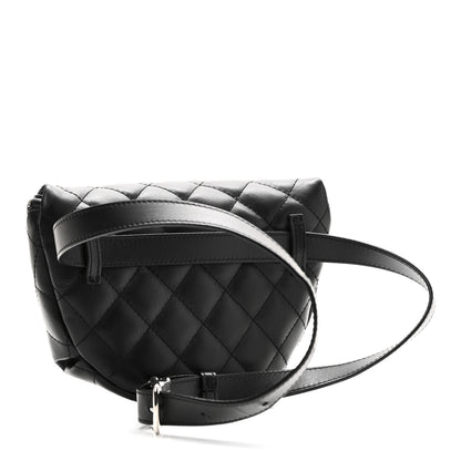 Chanel Calfskin Quilted Waist Belt Bag Black 3 of 10