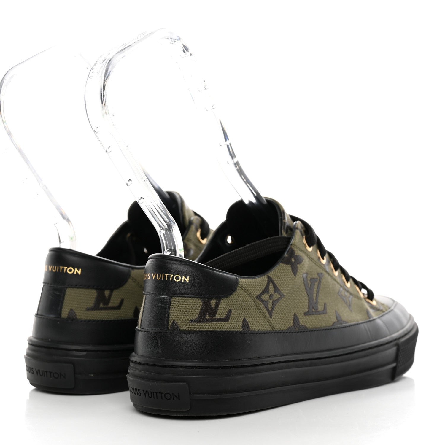 Louis Vuitton Monogram Calfskin Stellar Sneakers 36 Khaki 4 of 10