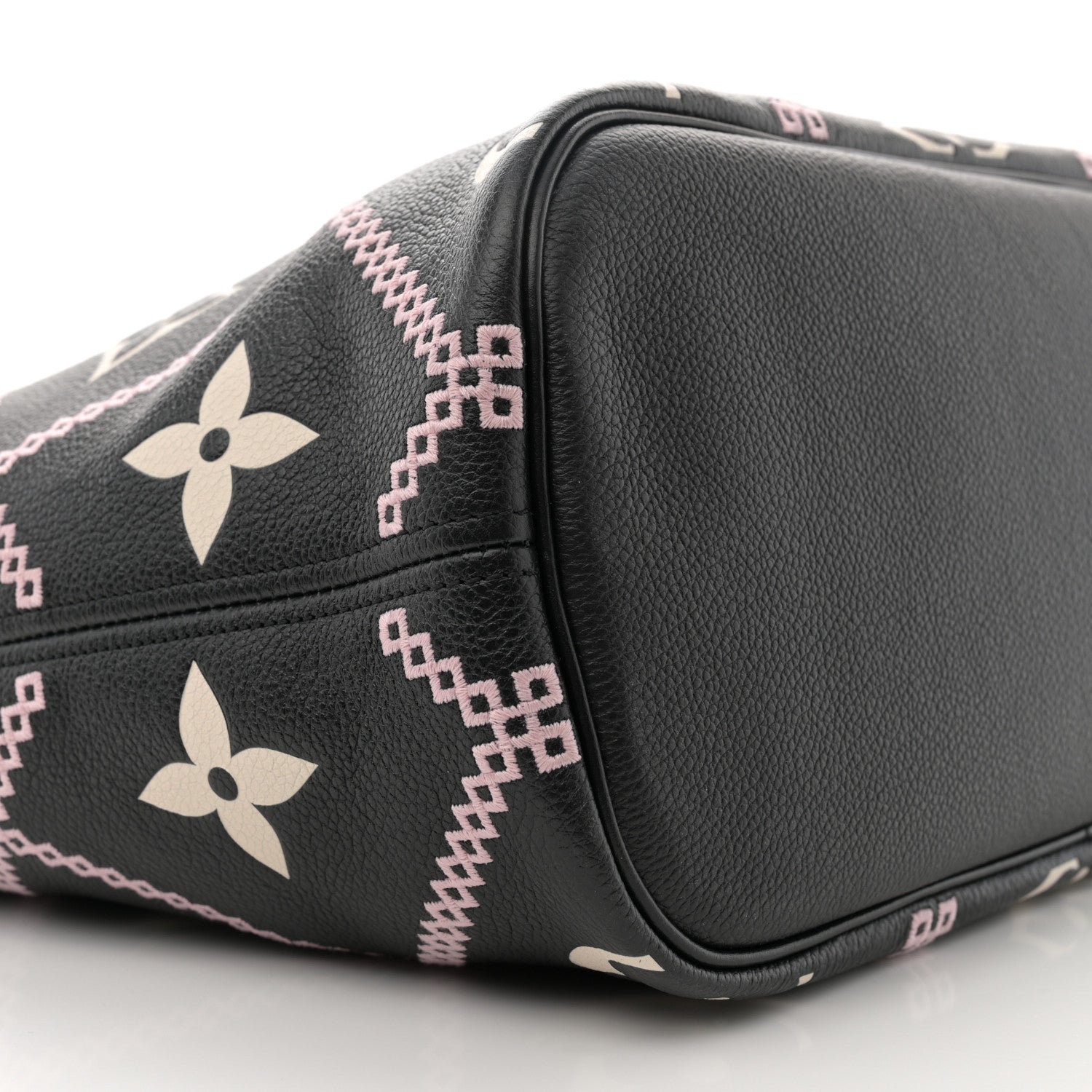 Louis Vuitton Empreinte Monogram Giant Broderies Neverfull MM Black 9 of 10