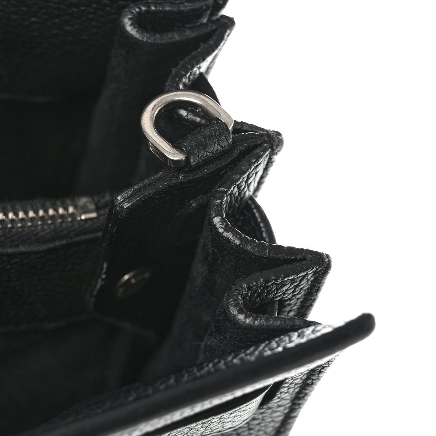 Grained Calfskin Baby Sac De Jour Souple Black