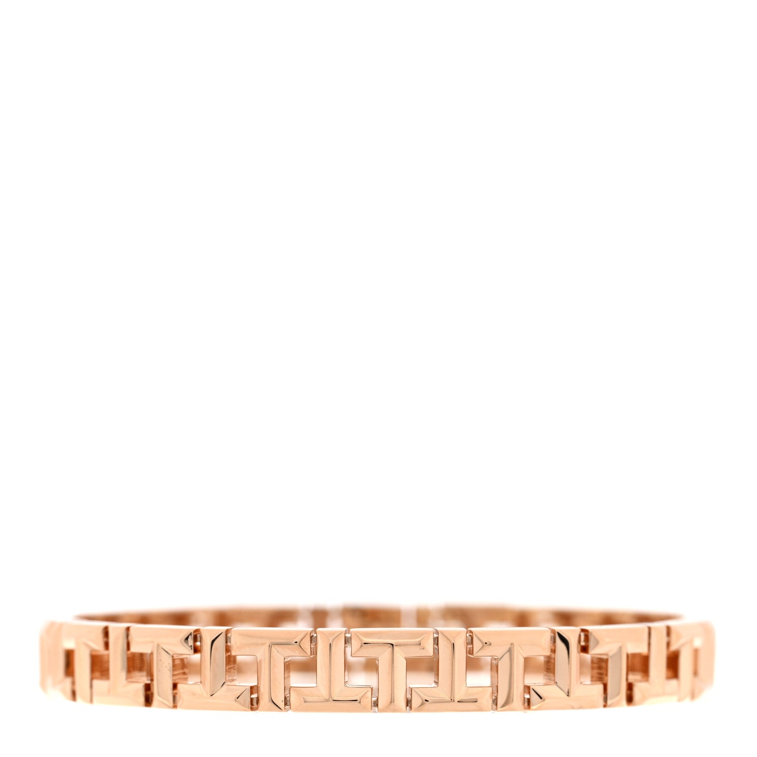Tiffany 18K Rose Gold Narrow T True Bracelet 1 of 4