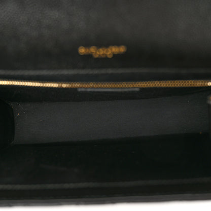 Saint Laurent Grain De Poudre Textured Mixed Matelasse Large Triquilt Monogram Satchel Black 5 of 12
