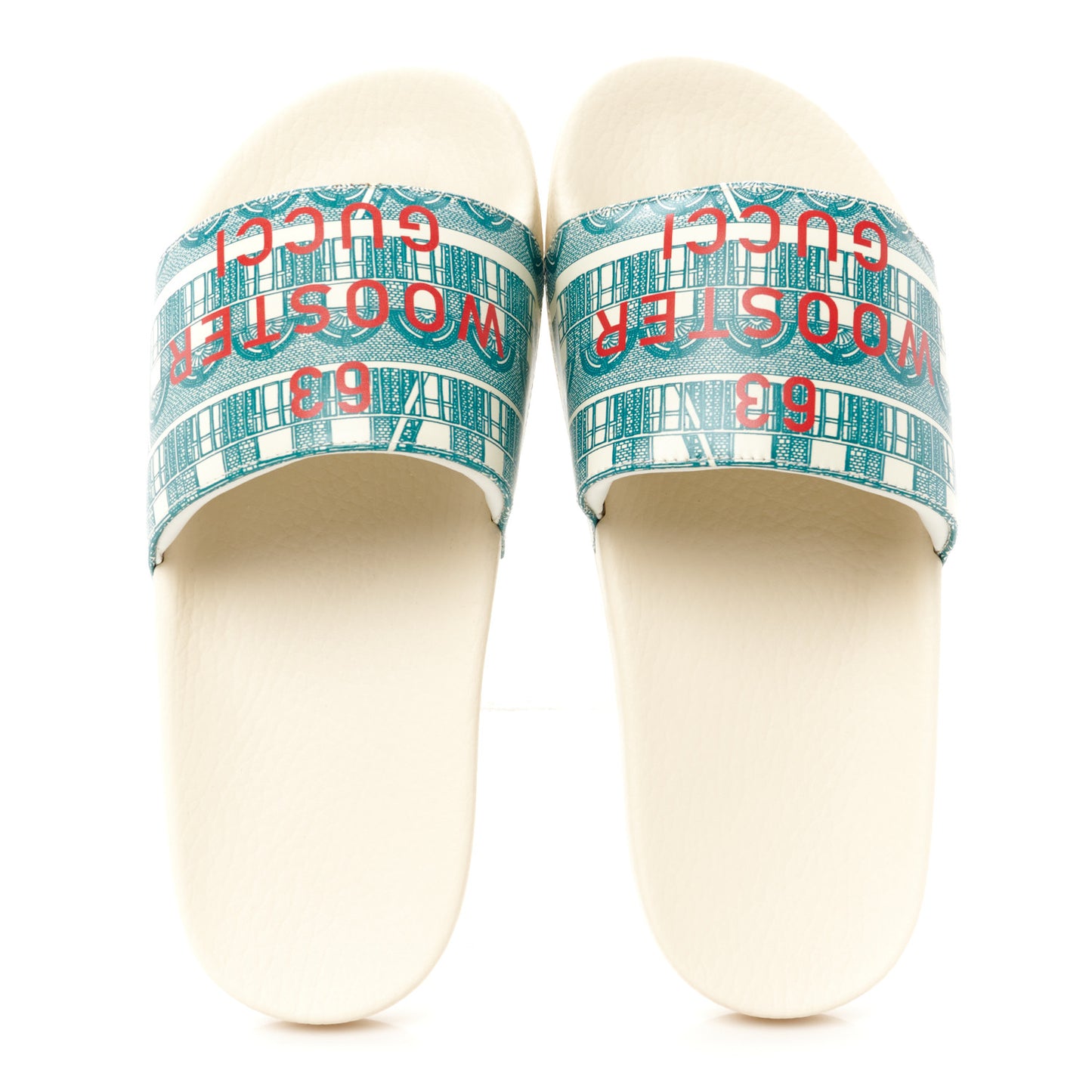 Rubber Apollo Slide Sandals 36 Antique White