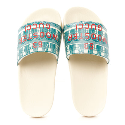 Gucci Rubber Apollo Slide Sandals 36 Antique White 2 of 10